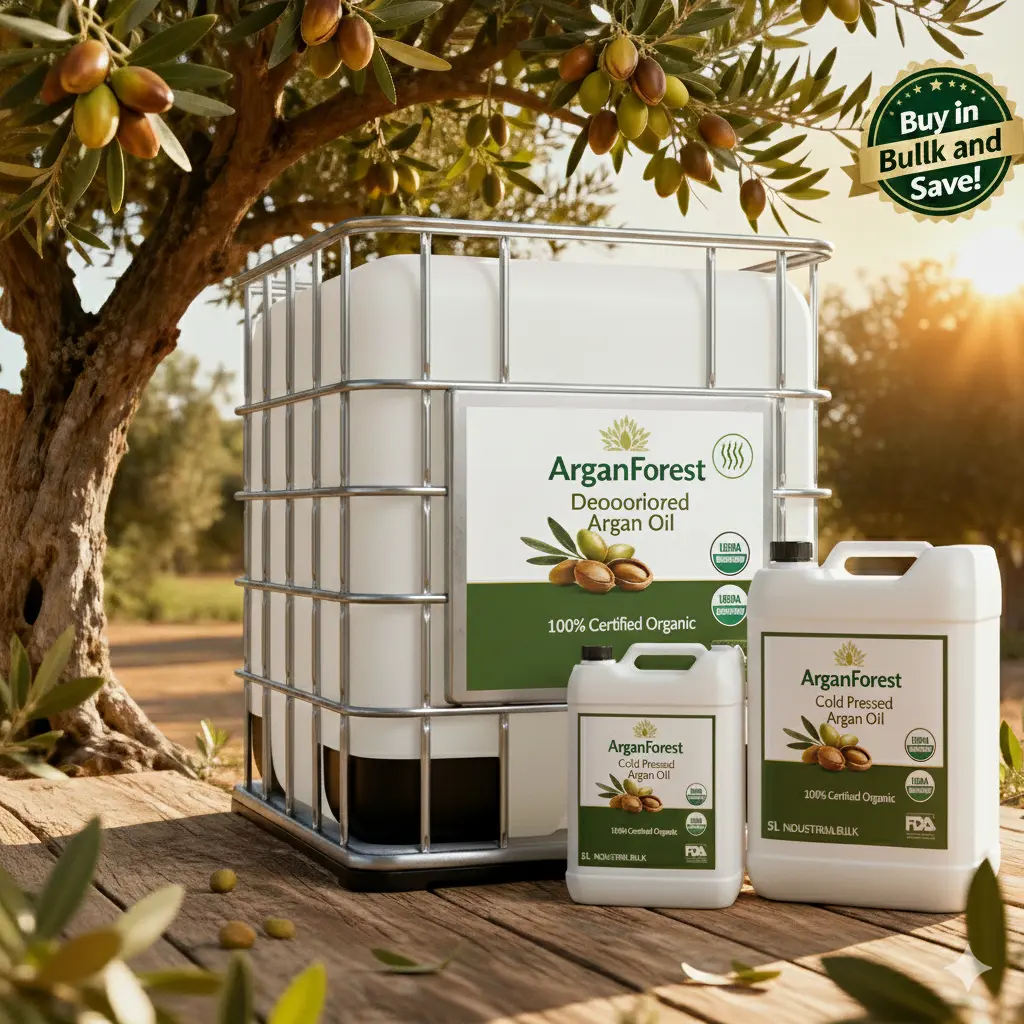 Organic Deodorized Argan Oil Bulk