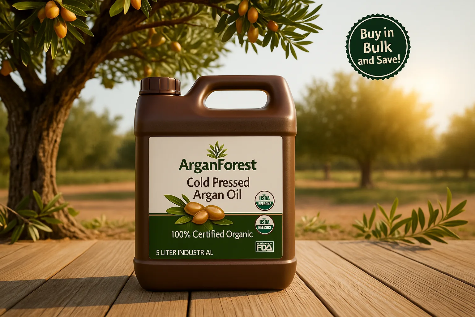 Organic Cosmetic Argan Oil Natural